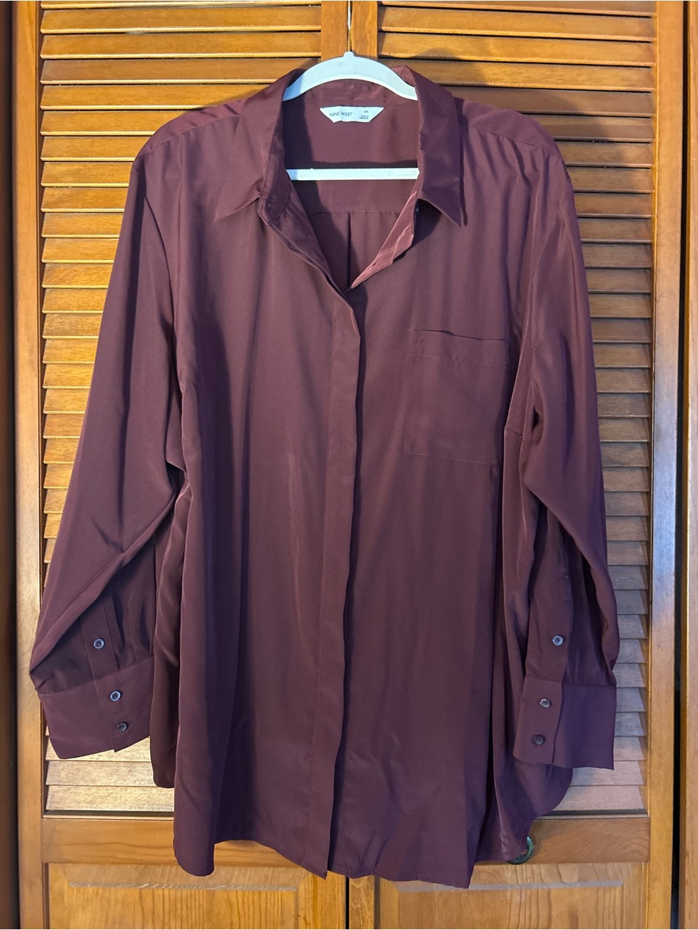 Nine West Women’s Long-Sleeve Button-Up Shirt